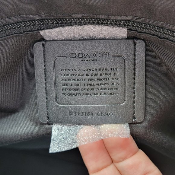 Coach Gallery Tote with Diary Embroidery C8365 Black Multi - Picture 7 of 8